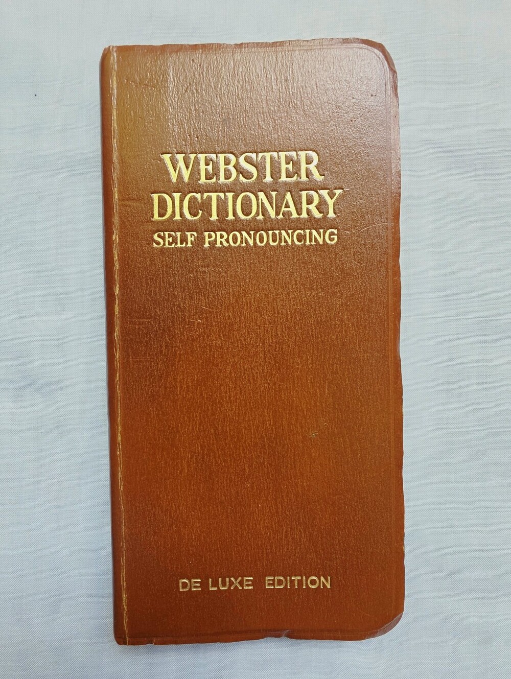 Antique 1910s Webster's Dictionary Vest Pocket DeLuxe Edition UNUSED CLEAN PAGES